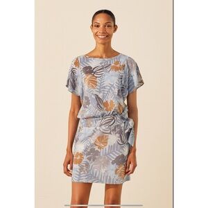 INDYEVA ALOKAYA SKORT TOP SET FLORAL ATHLEISURE SPORTY STRETCHY QUICK DRY XS